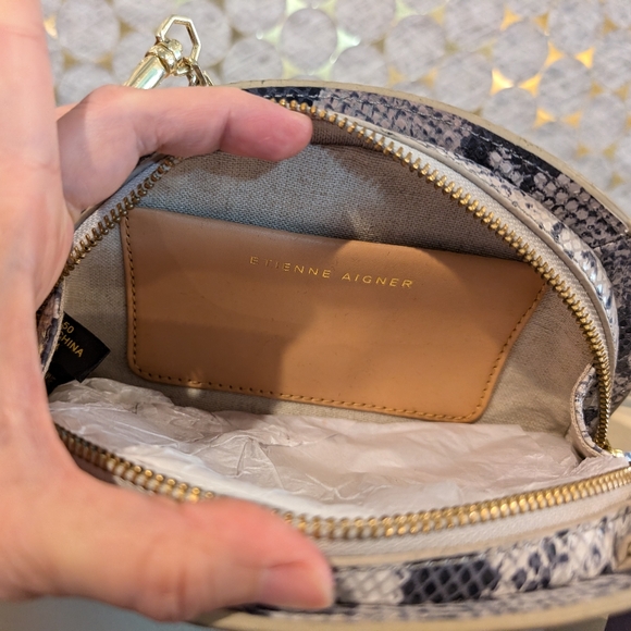 Ettienne Aigner Crown Collection Half-Moon Clutch - Picture 4 of 5